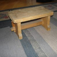 Houten opstapje